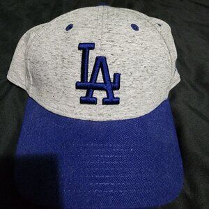 New Era 9forty Los Angeles Dodgers White Gray Blue Adjustable One Size Rare Hat